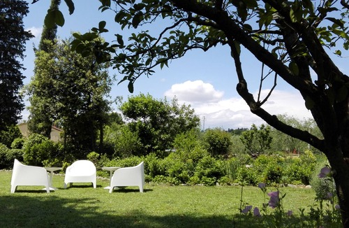 Coverciano Villa | Former historical chapel in villa: pool, garden, parking space, fenced property