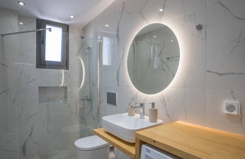 Nidri Villa | FORUM VILLAS CHIC MODERN STONE VILLA private pool nr Nidri and Beach