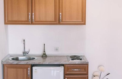 Ulcinj House | Four bedded studio with kitchen and private sea view balcony
