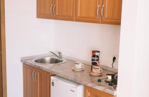 Ulcinj House | Four bedded studio with kitchen and private sea view balcony