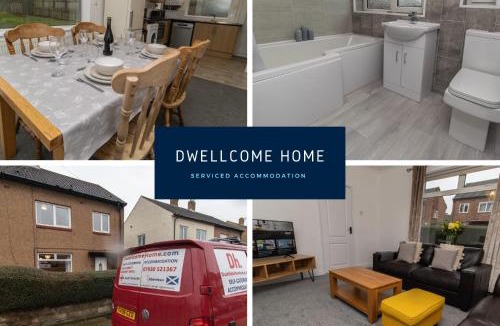 West Boldon House | Free Parking, Ideal for long term contractor, etc stays, Fast WIFI, 3 miles 7 mins drive to Nissan, 15 mins to Sunderland Newcastle, Regular Housekeeping Options - Dwellcome Home Ltd 3 DOUBLE Bedroom House Boldon - see our site for assurance
