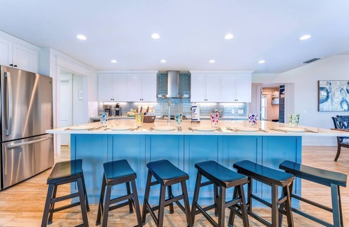 St. George Island House | Front Row Center - Pet Friendly, Private Pool, Beach Front, Hot Tub!
