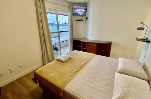 Centro Apartment | FRONT SEA! SACADA C / CHURRASQ; 4 ROOMS; 3 BATHROOMS; 2 VAGAS; AIR; WIFI