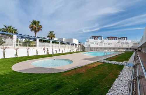 La Parata Apartment | Frontline Mojacar Beach 3BR - Terrace & Sea Views