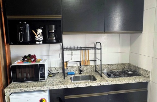 Cajuru Apartment | Full studio apartment in Curitiba for singles or couples near the Botanical Garden and CWB.