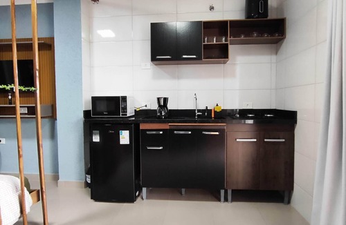 Cajuru Apartment | Full studio apartment in Curitiba for singles or couples near the Botanical Garden and CWB.