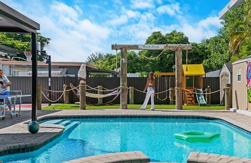 Hialeah House | Fun Oasis 6BR Game Room, Playground, Court & BBQ