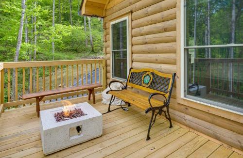 Marshall House | Furnished Deck & Fire Pit: Serene Marshall Cabin!