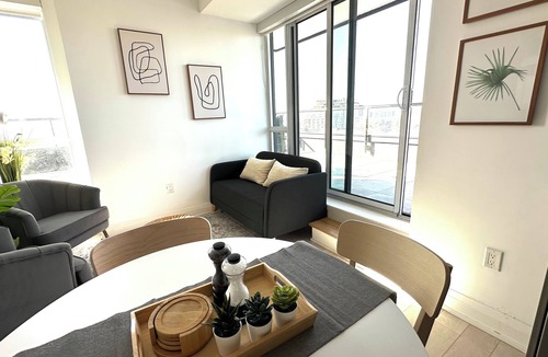 Downsview Condo | Furnished Executive Condo for Monthly Stay with Large Private Terrace in Toronto
