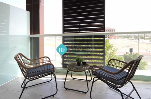Masdar City Apartment | Furnished Studio | Huge Balcony