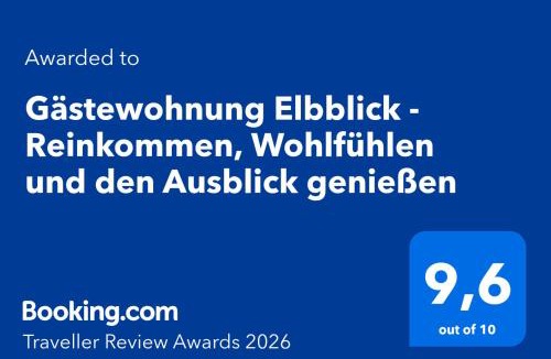 Kreinitz Apartment | Gästewohnung Elbblick - Reinkommen, Wohlfühlen und den Ausblick genießen