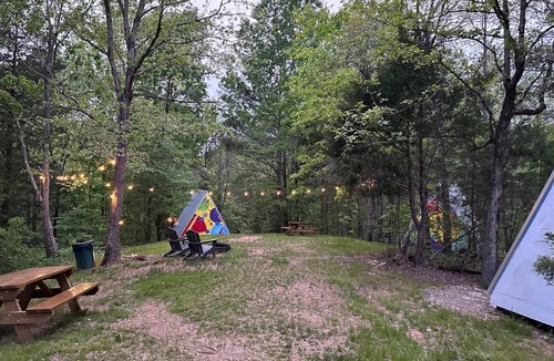 Talladega Cabin | G-3 Glamp in Bohamia - 268 Acre Forest Retreat