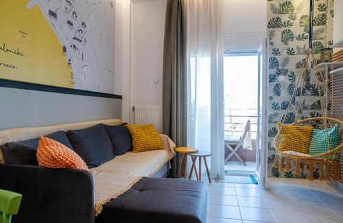 Thessaloniki City Centre Apartment | Galerius Panoramic Balcony Thessaloniki