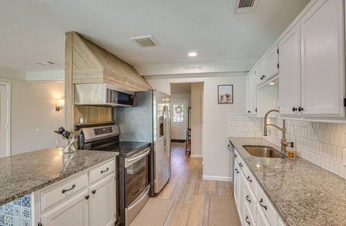Aubrey House | Game Room & Fire Pit: Family-Friendly Aubrey Home