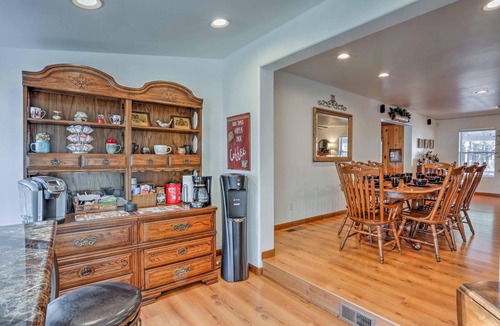 Pinetop-Lakeside House | Game Room, Yard, Deck & Fireplace: Lakeside Home