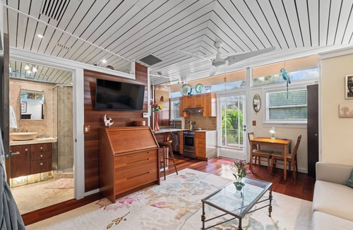 Atlantic Beach Condo | Garden Suite in midcentury modern oceanfront estate with oceanfront pool