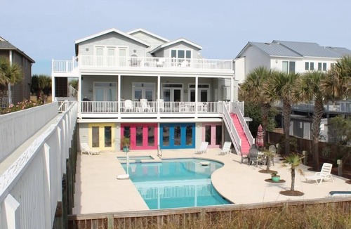 Ocean Isle Beach House | Gated Community, Oceanfront & Sound Front, Private Pool with Family Area