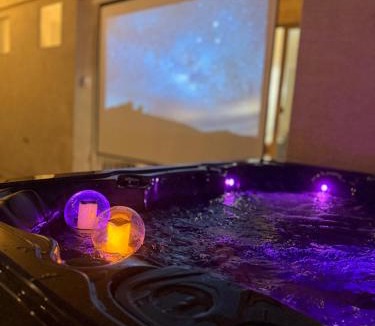 Arrowhead Ranch House | Gated Home with Pool Access, Hot Tub, and projector