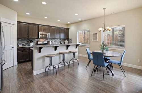 Southeast Bend House | Geary Getaway - Central Location, Private Hot Tub, Fenced Yard, AC