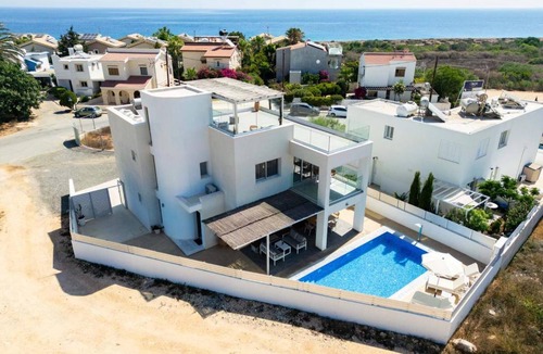 Cape Greko Villa | Geo Panoramic Villa Konnos - Pool, Game Room, Gym