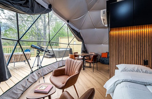 Bluewell House | Geodesic Dome Retreat with Hot Tub & Fire Pit in Bluefield, West Virginia