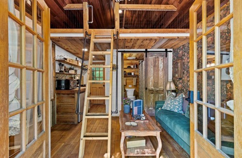 Foxfire Estates Cabin | Gilded Hideaway | Romantic Tiny Cabin in the Woods