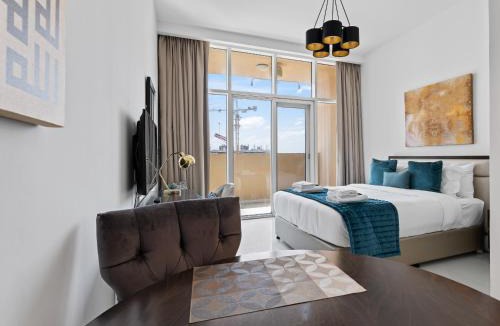 Jumeirah Village Apartment | Glamorous Luxe Studio in Ghalia-JVC-12
