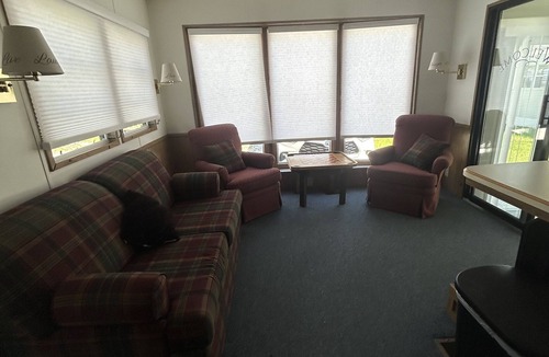 Alburg RV Rental | Glamp with us.Beautiful camp with sandy beaches and a pool in a quiet campground