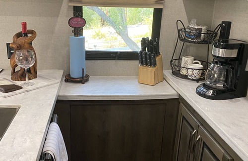 Fallbrook House | Glamper camper on site!