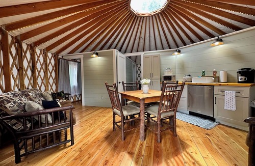 Warrensburg RV Rental | Glamping Private Lake Escape - Waterfront Yurt @ Daggett Lake