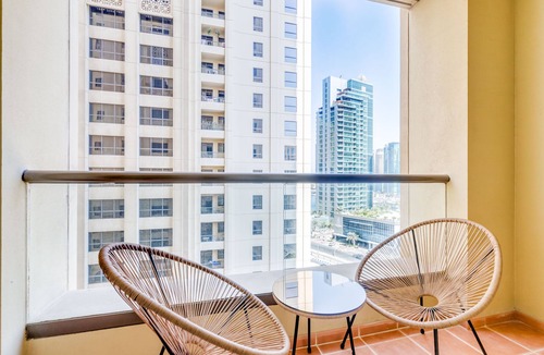 Jumeirah Beach Residence Apartment | GLOBALSTAY. Modern Ap steps to JBR Beach