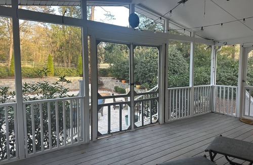 Raintree House | Golf course home in Raintree Country Club. Outdoor oasis with pool and hot tub.