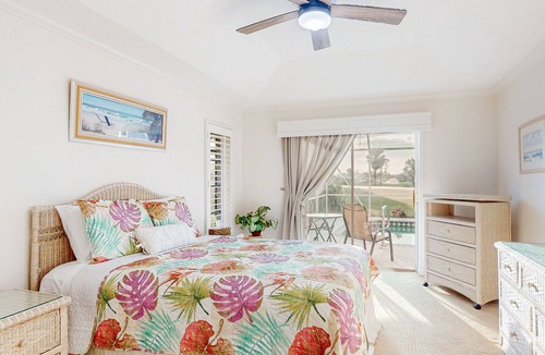 Long Meadow House | Golf course-view retreat with a private, heated pool, lanai, AC, & washer/dryer