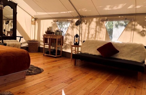 Idleyld Park RV Rental | Gorgeous Glamping Tent with a Fire Pit near Umpqua National Forest, Oregon