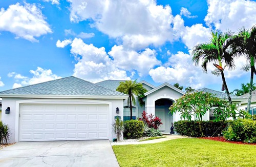 Central Naples House | Gorgeous Naples home with Saltwater pool in a gated community