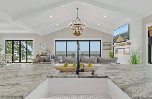 Windmill Point House | Gorgeous River Luxury Waterfront Home ~ Dock, Steller Open Water & Sunset Views