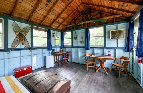 East Troy House | Gorgeous Rustic Scout Cabin for a Memorable Couples Retreat Surrounded by Nature in Troy, Wisconsin