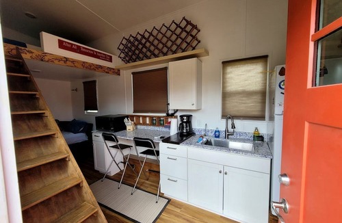 Camp Wood Cabin | Gorgeous Tiny House with Spectacular Countryside Vistas in Camp Wood, Texas