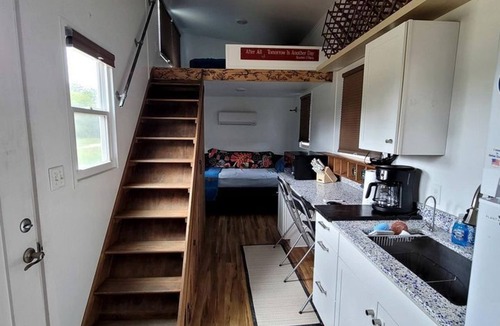 Camp Wood Cabin | Gorgeous Tiny House with Spectacular Countryside Vistas in Camp Wood, Texas