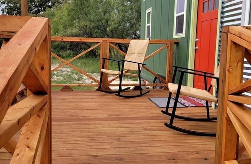 Camp Wood Cabin | Gorgeous Tiny House with Spectacular Countryside Vistas in Camp Wood, Texas
