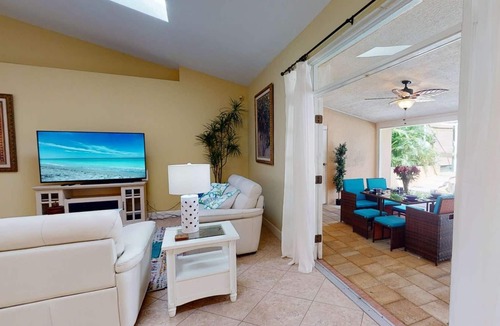 Bay Acres House | Gorgeous Updated Heated Saltwater Pool Home, WiFi, Dog Friendly, Kayak Launch & Park, Garage