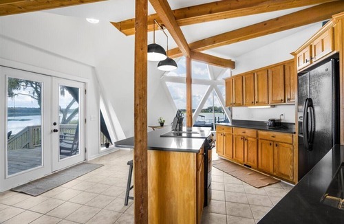 Cordesville House | Gorgeous Water Front Geodesic Dome with Your own Private Boat Ramp and Dock!