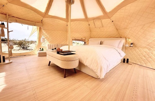 Wonder Valley Cabin | Gorgeous Yurt with Tank Pool, Fire Pit and Barbecue in Wonder Valley, California