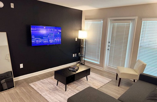Astrodome Apartment | Gothic Blush King 2Bed near Texas Medical Center & in front of NRG Stadium