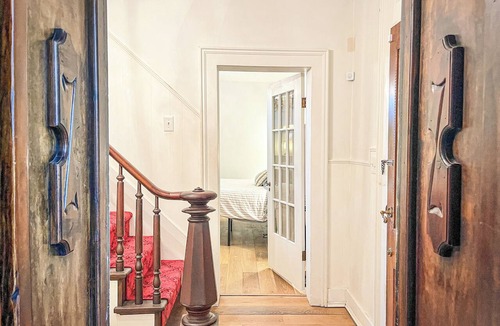 Springfield House | Graceful historic estate in south-east Springfield-stained glass, upper veranda