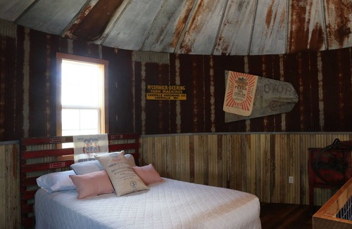 Elkland House | Grain Bin that has been converted into a unique overnight rental.