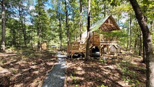 Denton Other | Great Glamping Getaway in North Carolina in this Stunning Elevated Bell Tent in Denton