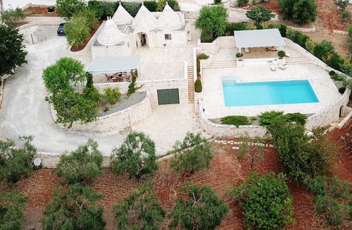 Cisternino Villa | Great Trulli Style Villa w/Infinity Edge Heated Private Pool, 500+sqm Terraces