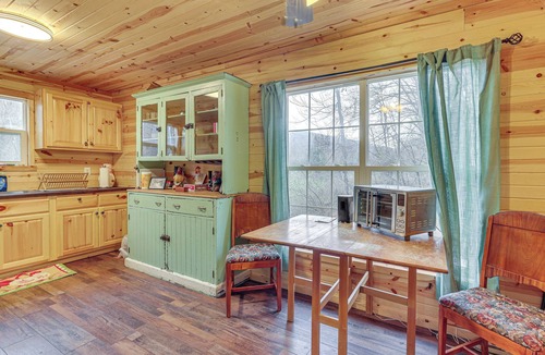 Marlinton Cabin | Greenbrier River On-Site! Modern-Rustic Log Cabin