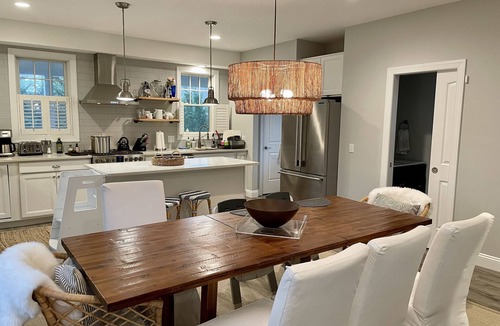 Greenport House | Greenport Village Oasis: Private Saltwater Pool, Walk to Town & Marina